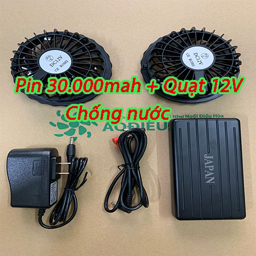 Áo điều hòa,Áo quạt làm mát theo công nghệ Nhật Bản - Tặng 2 túi đá khô