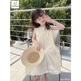 Đầm Melisa xếp ly trắng tiểu thư