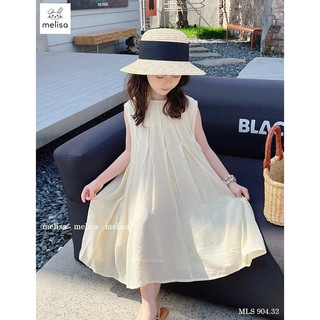 Đầm Melisa xếp ly trắng tiểu thư