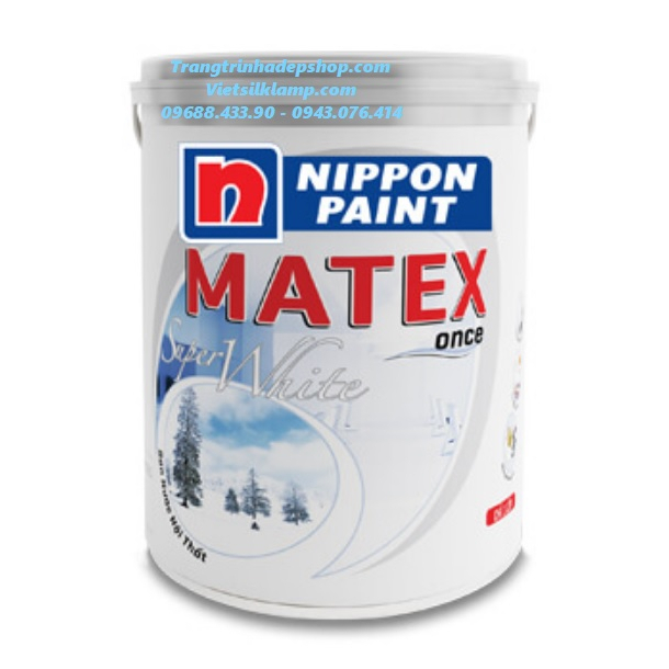 Sơn trắng nội thất - NIPPON MATEX SUPER WHITE (18L)