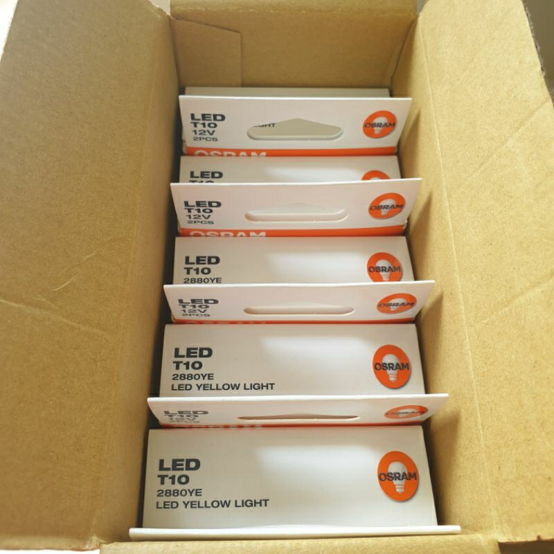 ĐÈN LED OSRAM T10 đèn Ô TÔ - XE MÁY led demi, đèn soi biển, đèn trần... ánh sáng VÀNG