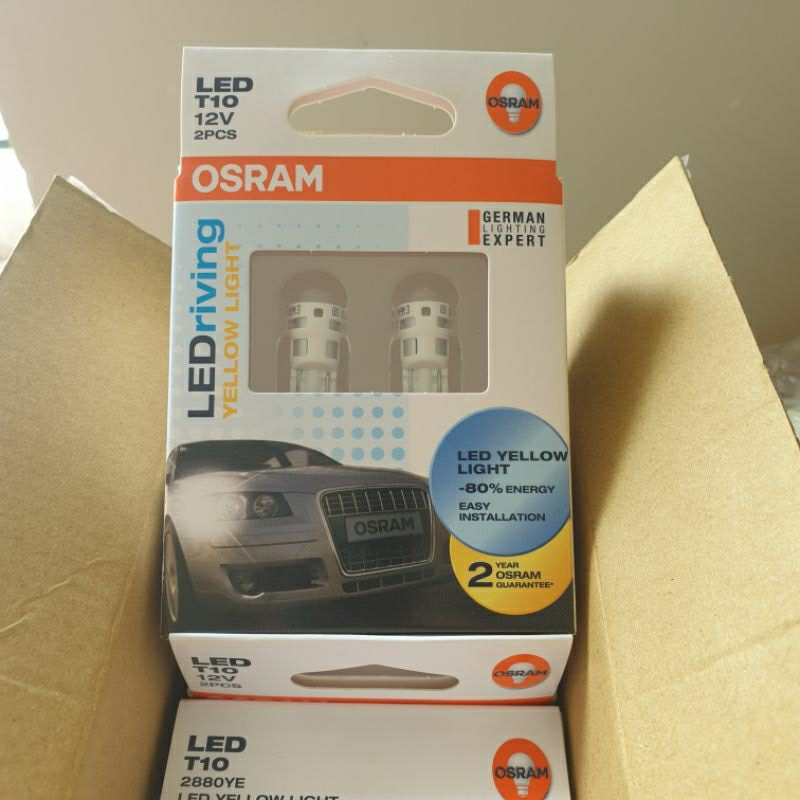 ĐÈN LED OSRAM T10 đèn Ô TÔ - XE MÁY led demi, đèn soi biển, đèn trần... ánh sáng VÀNG