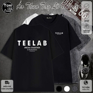 Áo Thun Tay Lỡ Local Brand TEELAB Cotton 100 form rộng nam nữ Unisex (AT2100L - Full Box - Kèm Video Ảnh Thật)