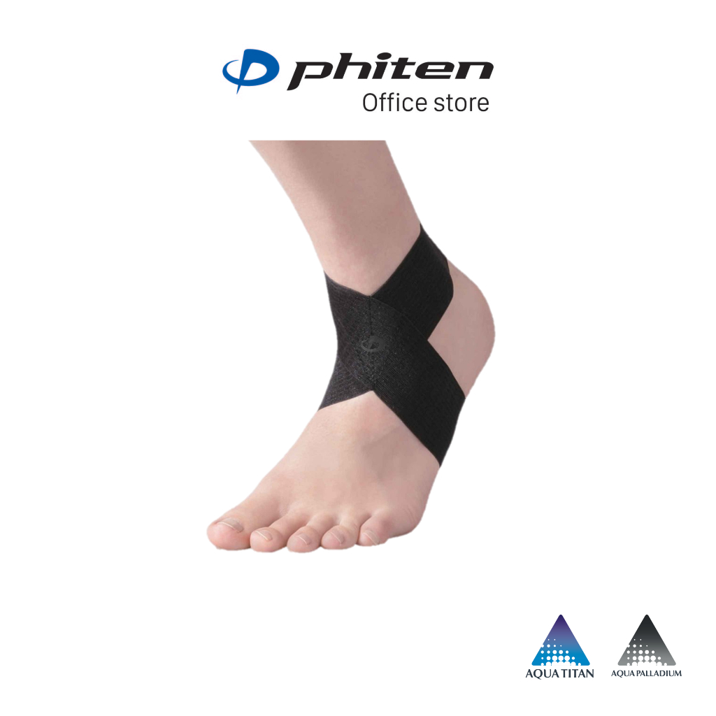 Đai cổ chân loại mềm Phiten supporter ankle soft type AP167003/AP167004/AP167005