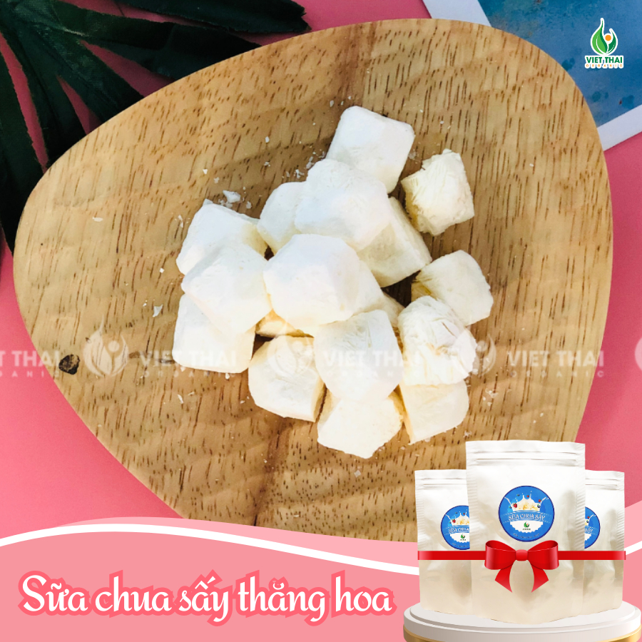 [MỚI] Sữa Chua Sấy Thăng Hoa Dùng Ăn Kèm Với Ngũ Cốc - Giòn, Chua Chua, Ngọt (Việt Thái Organic)