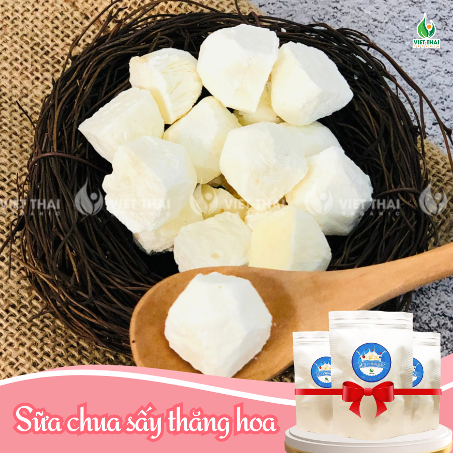 [MỚI] Sữa Chua Sấy Thăng Hoa Dùng Ăn Kèm Với Ngũ Cốc - Giòn, Chua Chua, Ngọt (Việt Thái Organic)