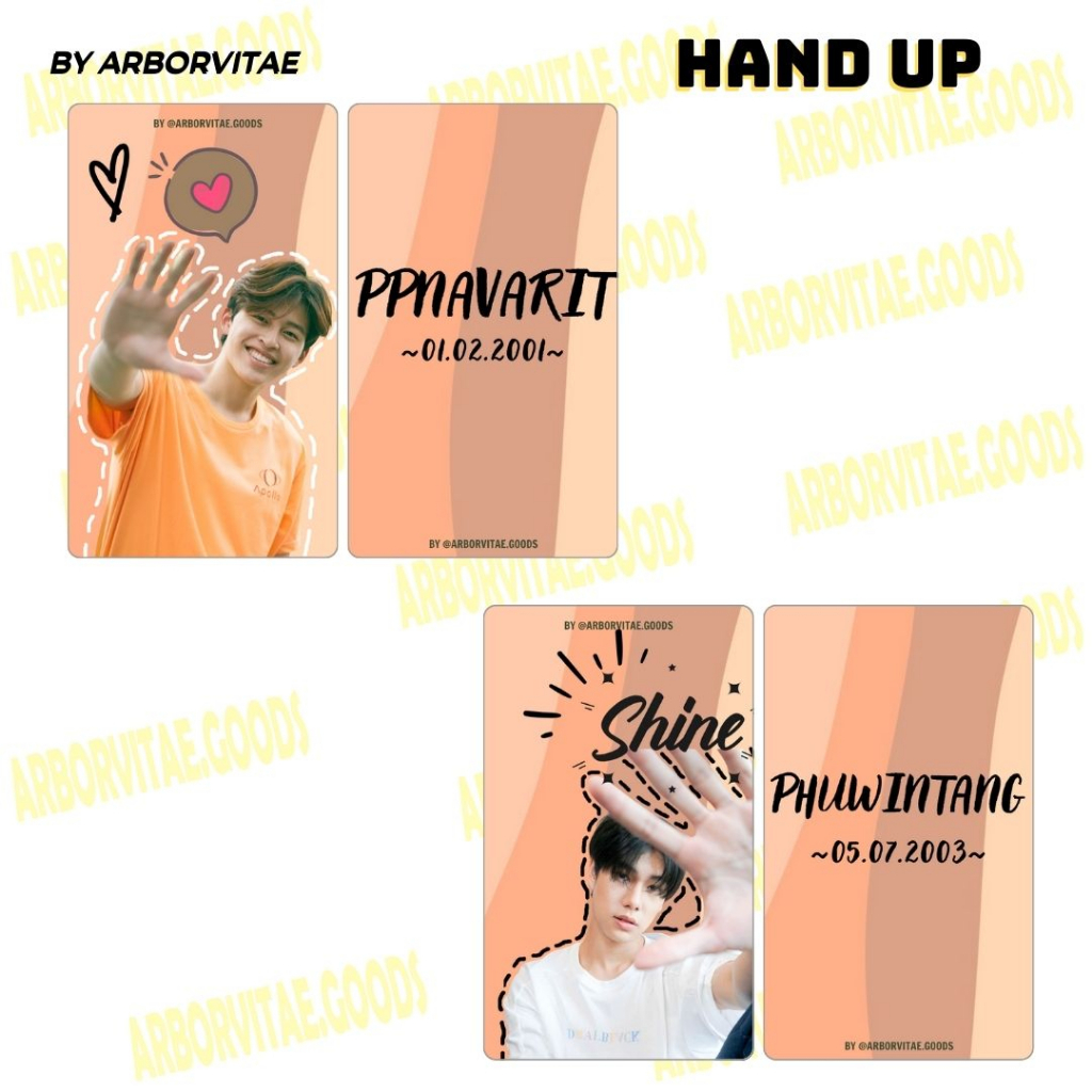 Set Card "HANDUP" PondPhuwin