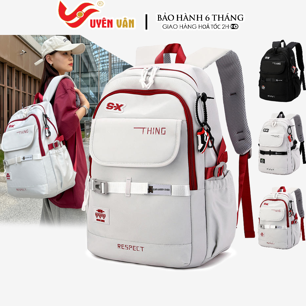 Balo đi học thời trang unisex nam nữ phong cách nhật bản basic kiểu dáng mới đựng vừa laptop 9601