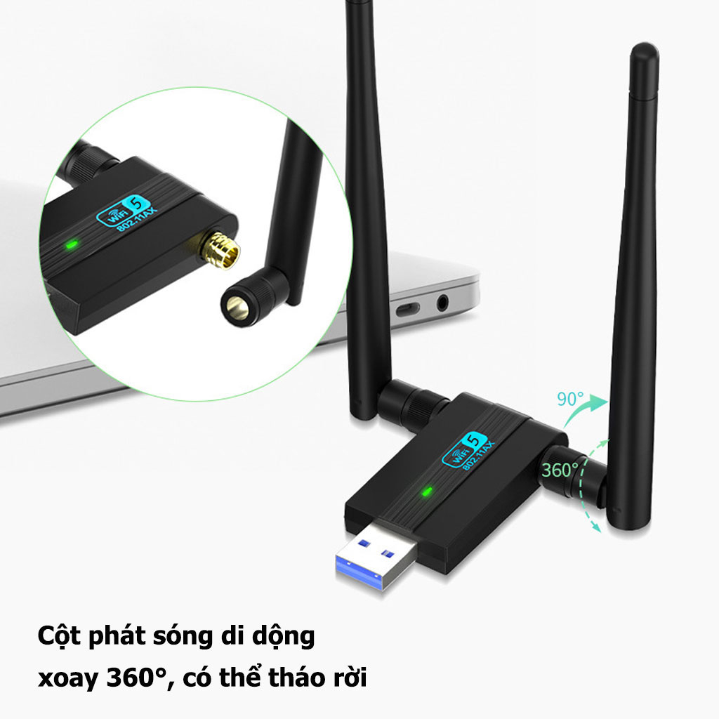 Thiết bị thu, phát wifi từ máy tính Pix-link WIFI5, router wifi tốc độ cao phủ sóng rộng từ máy tính, PC