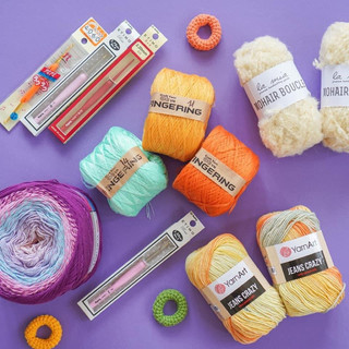 Sợi Cotton Fingering Bóng (Mã 49-86) - Cuộn 100gr
