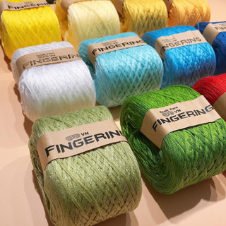 Sợi Cotton Fingering Bóng - Cuộn 100gr