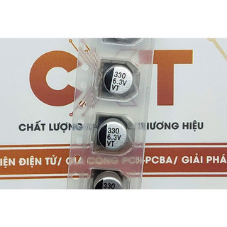 Tụ nhôm 330uf 6.3v 6.3x7.7mm