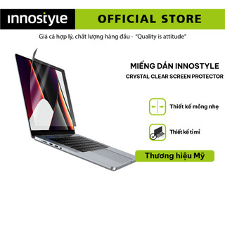 Miếng dán màn hình innostyle crystal clear screen protector for macbook air 13", pro 13"/14"/16" 2020-2021