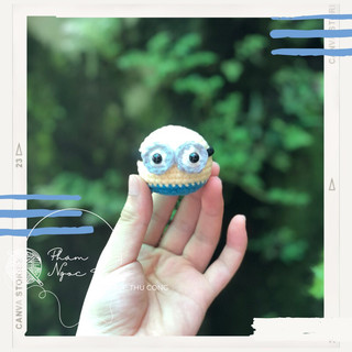 Móc khoá minions, len móc thủ công