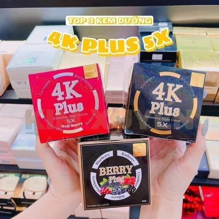Kem Xóa Nám, Xóa Thâm, Xóa Mụn, Trắng Da 4K Plus Berry Plus 5X Thái