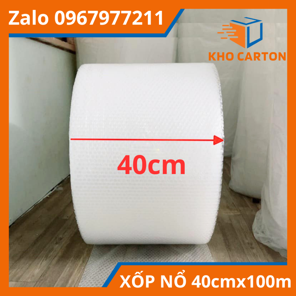 Xốp nổ 40cmx100m - chống sốc bọc hàng, xốp nổ bọc hàng 40cm