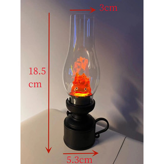 Đèn Calcifer ngọn lửa siêu tối đèn decor
