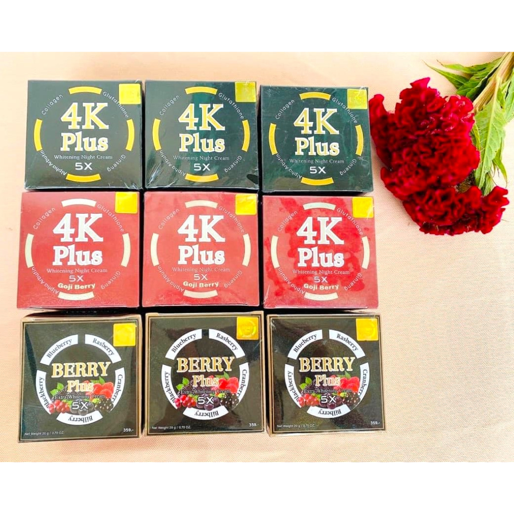 Kem Xóa Nám, Xóa Thâm, Xóa Mụn, Trắng Da 4K Plus Berry Plus 5X Thái