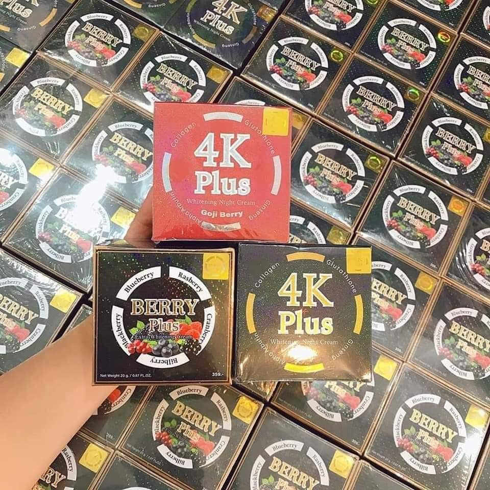 Kem Xóa Nám, Xóa Thâm, Xóa Mụn, Trắng Da 4K Plus Berry Plus 5X Thái
