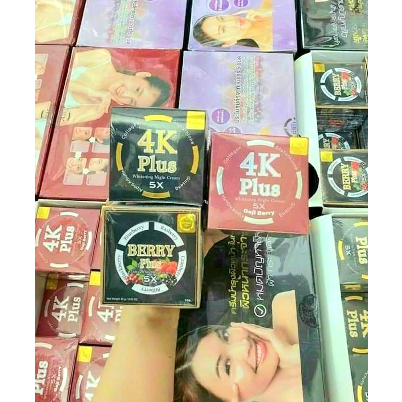 Kem Xóa Nám, Xóa Thâm, Xóa Mụn, Trắng Da 4K Plus Berry Plus 5X Thái