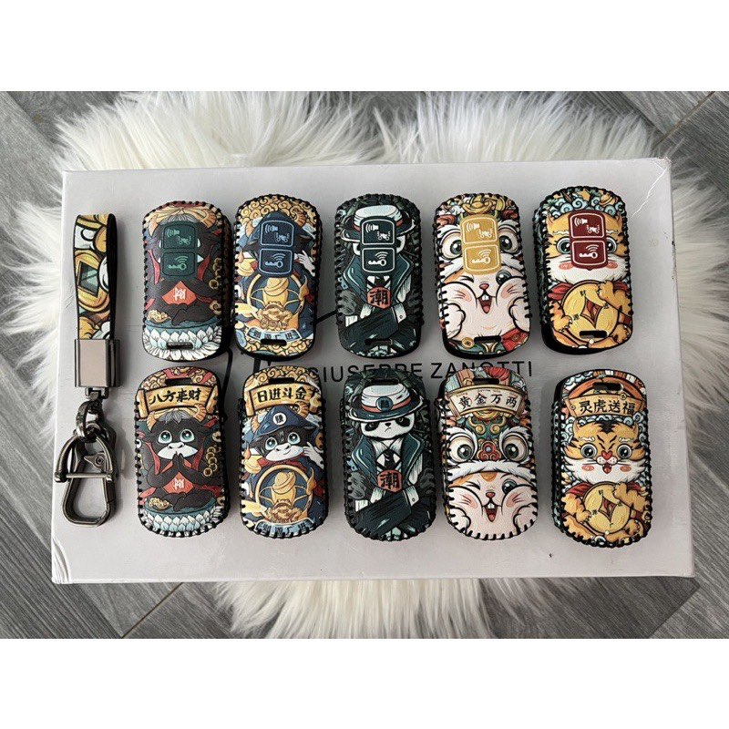 Bao Da Chìa Khóa Honda Air Blade, Vision, Vario, Lead, Click, Handmade, Phong Cách Cá Tính Tài Lộc, Mẫu HOT NHẤT 2023