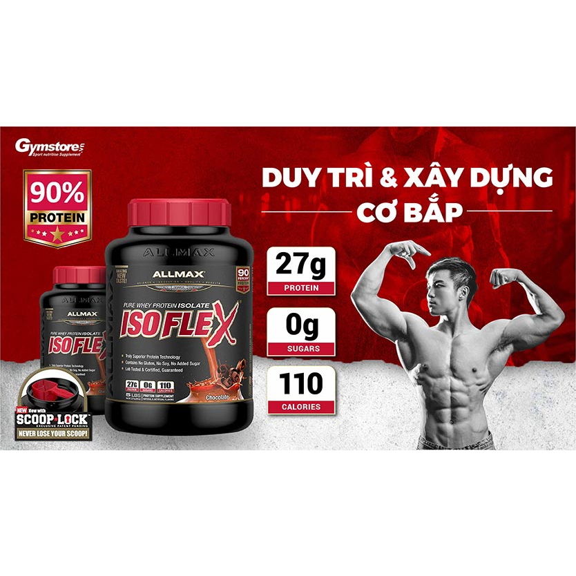 Sữa tăng cơ Allmax Nutrition ISOFLEX,5lbs  nhập khẩu Canada - Gymstore