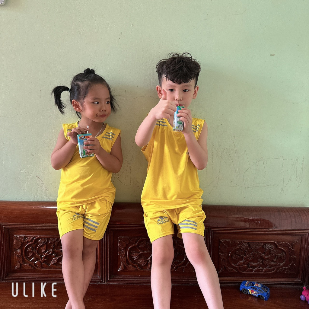 Bộ Ba Lỗ Bé Trai binbon kids.quần áo trẻ em Sát Nách thể thao Cotton thun lạnh co dãn 4C Phản Quang