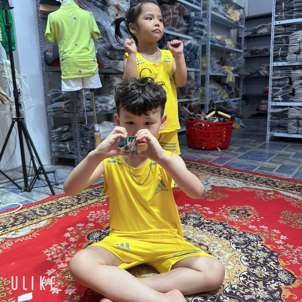 Bộ Ba Lỗ Bé Trai binbon kids.quần áo trẻ em Sát Nách thể thao Cotton thun lạnh co dãn 4C Phản Quang