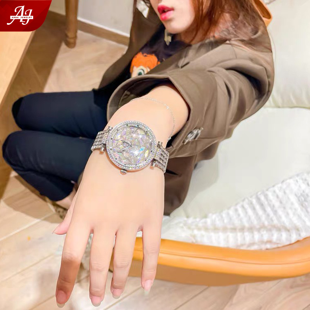 Đồng hồ mặt đá Sapphire sang trọng cho nữ