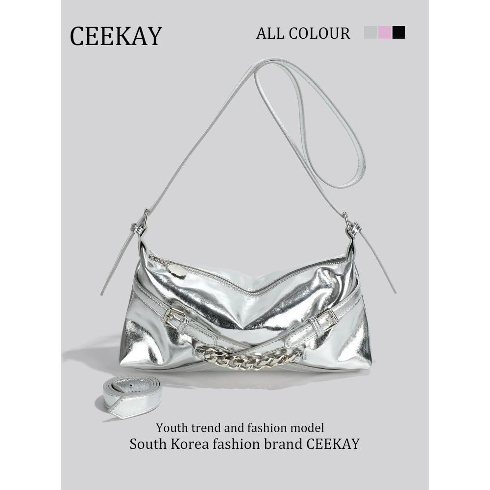 Túi Đeo Vai Da Bóng Mẫu Mới Cho Mùa Hè Xinh Ceekay Ck20 [Sẵn Hàng] [Kèm Túi Đựng]