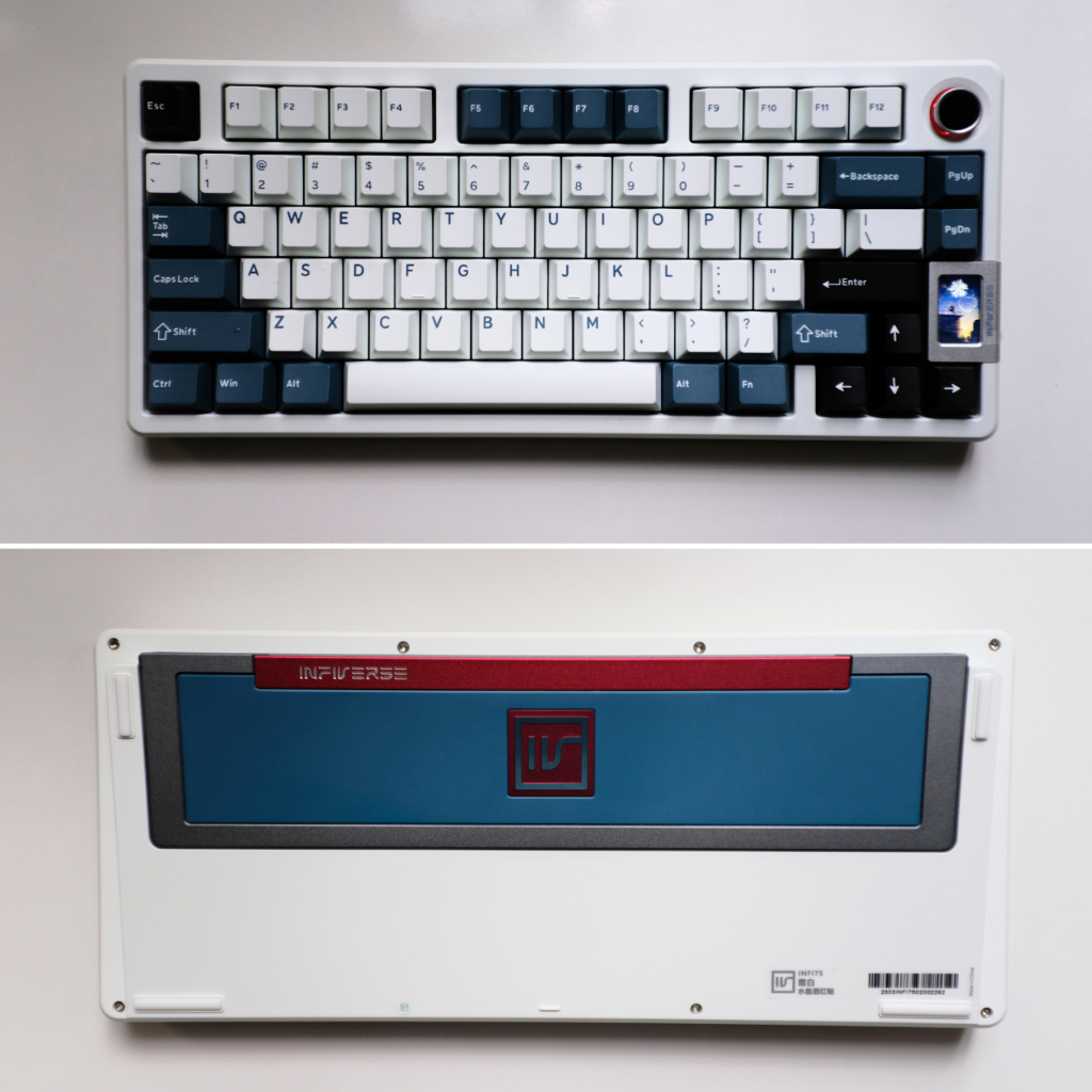 Bàn phím cơ custom Infiverse Infi75 mạch xuôi, màn hình led, 75% âm gõ stock hay nhất - KICAP