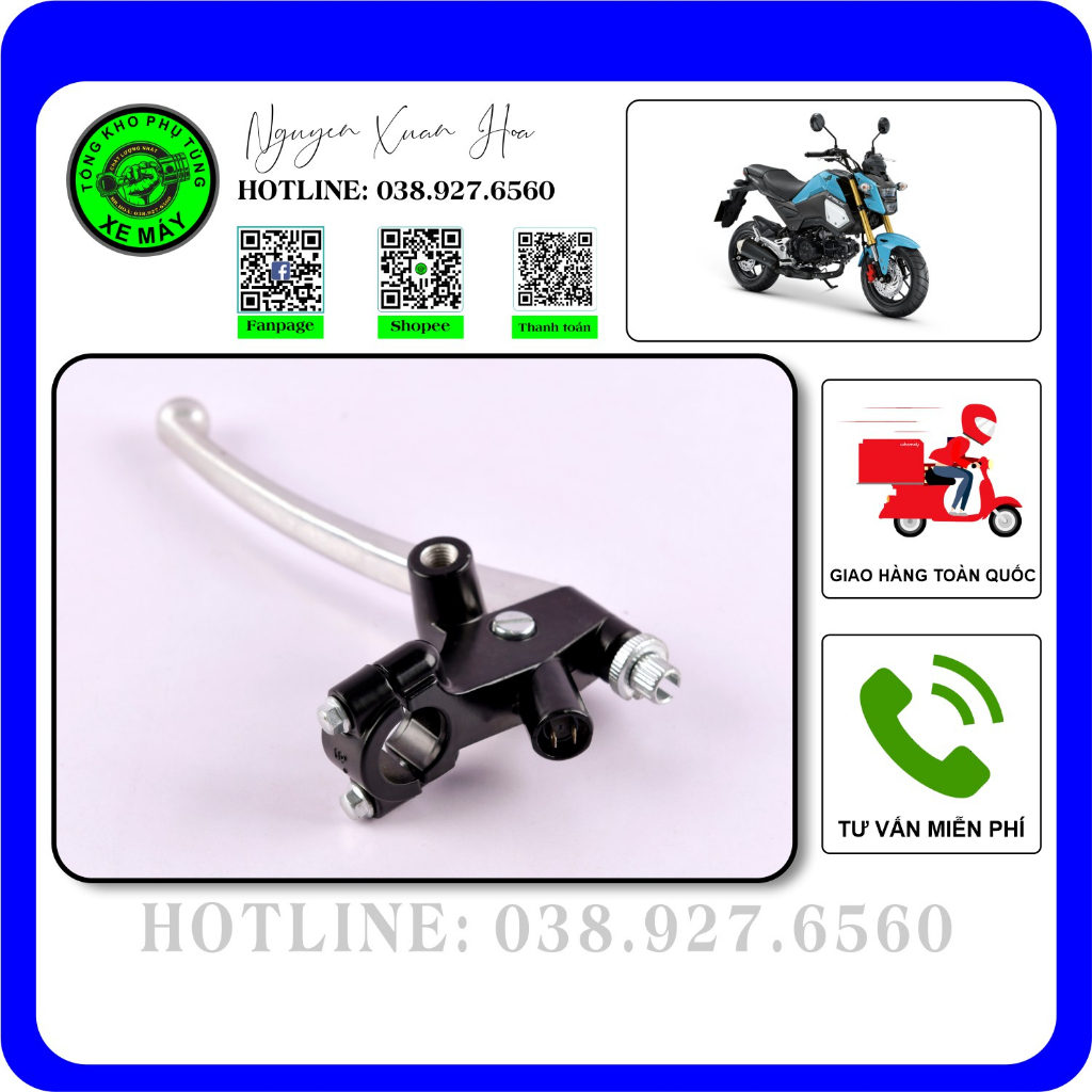 Tay côn MSX SF/ MSX 125/ MSX 2016-2019/ MSX 110 (Hàng nhập khẩu, chất liệu thép cao cấp, công nghệ sơn mạ nước ngoài)