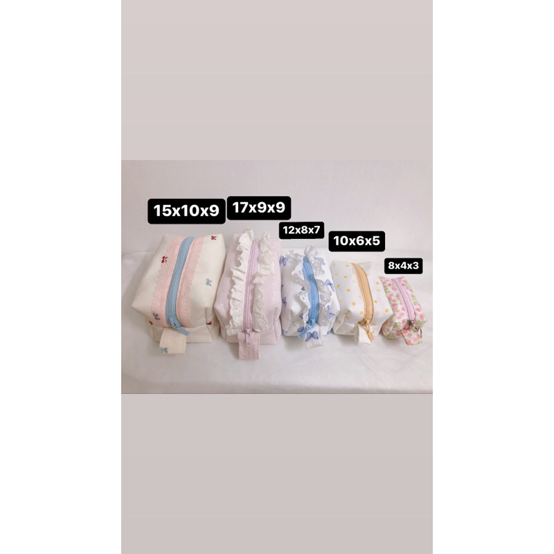 TÚI POUCH ĐỰNG ĐỒ TRANG ĐIỂM ĐỒ CÁ NHÂN POUCH MAKEUP LACE - MADE BY 1402.Sew 🌸🌸
