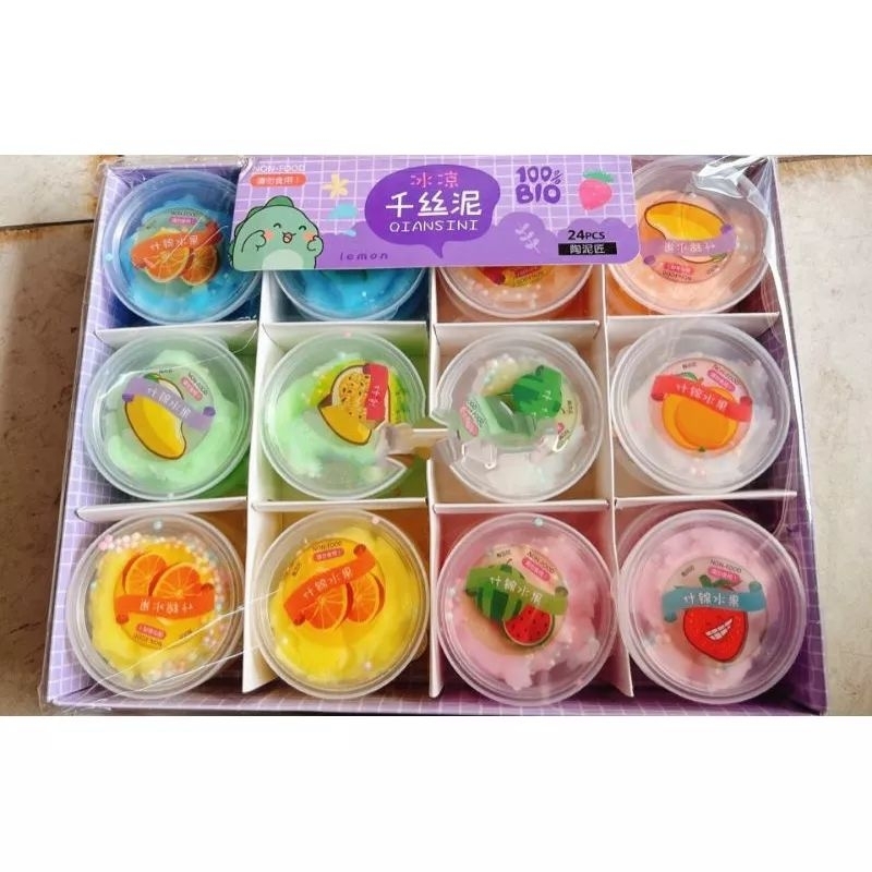 Slime mây thơm hương trái cây- Slam mây- slime tuyết