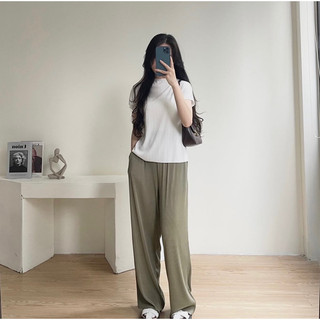 Áo thun tăm tay dơi cổ leo phong cách basic