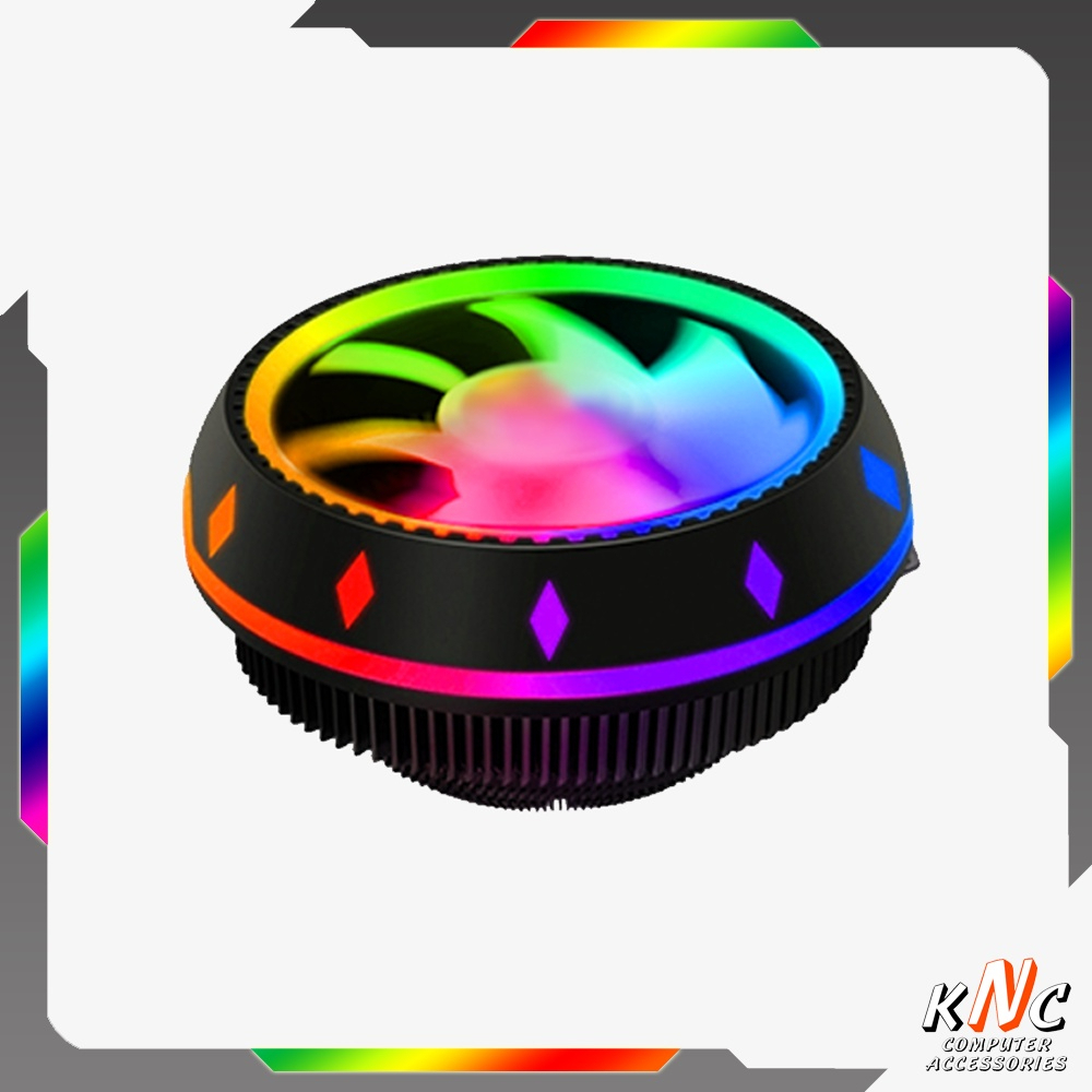 Quạt Tản Nhiệt CPU UFox Q1 Led Tự Đảo Màu Hiệu Ứng Kích Thước Quạt 9cm