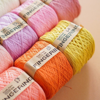 Sợi Cotton Fingering Bóng (Mã 49-86) - Cuộn 100gr