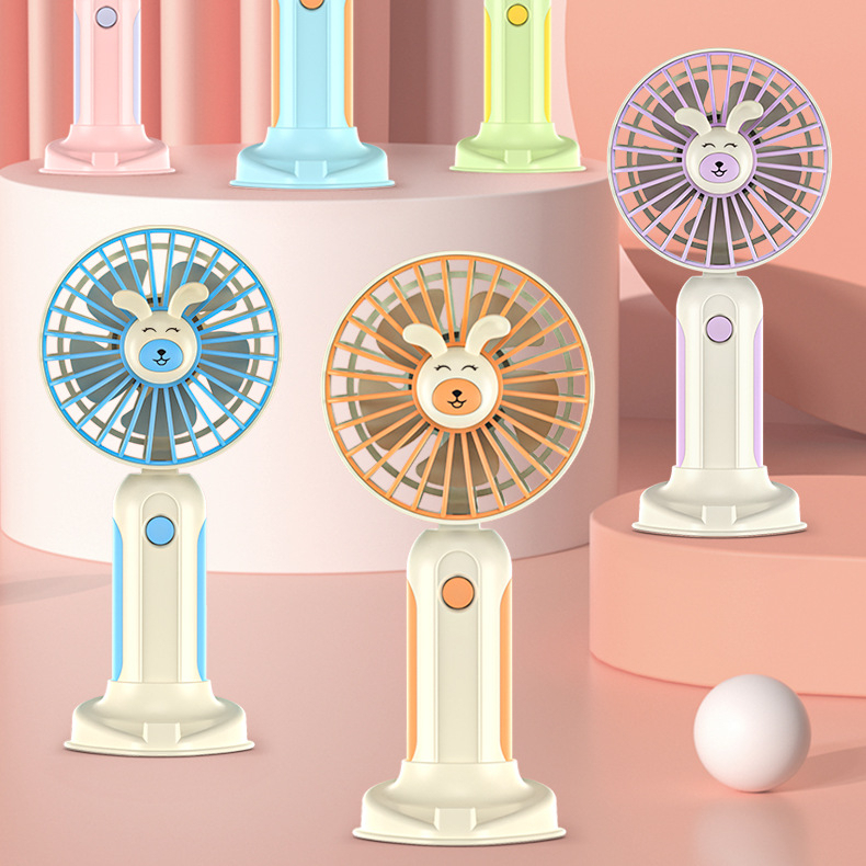 Quạt tích điện hình GẤU có đế để bàn