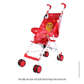 Thanh lý xe đẩy du lịch kinlee siêu nhẹ màu đỏ