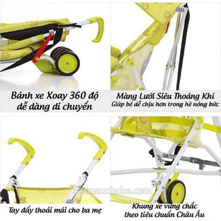 THANH LÝ XE ĐẨY DU LỊCH KINLEE SIÊU NHẸ MÀU ĐỎ