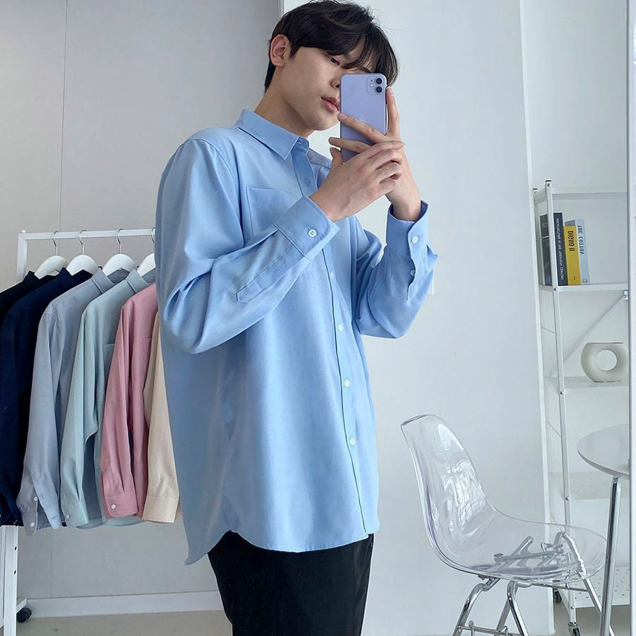 Áo Sơ Mi Phom Rộng Nam Kẻ Sọc Stripes 2STOREGLE Dáng Suông Vải Lụa Oxford Cao Cấp Mịn Đẹp Thời Trang Trẻ