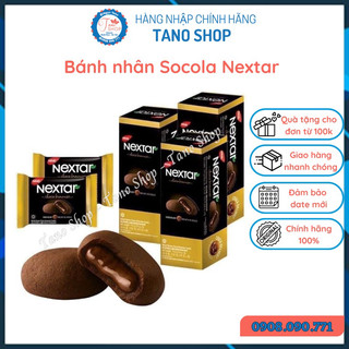 Hộp 8 bánh socola Nextar Nabati - 112g, ăn vặt ngon rẻ TaNo