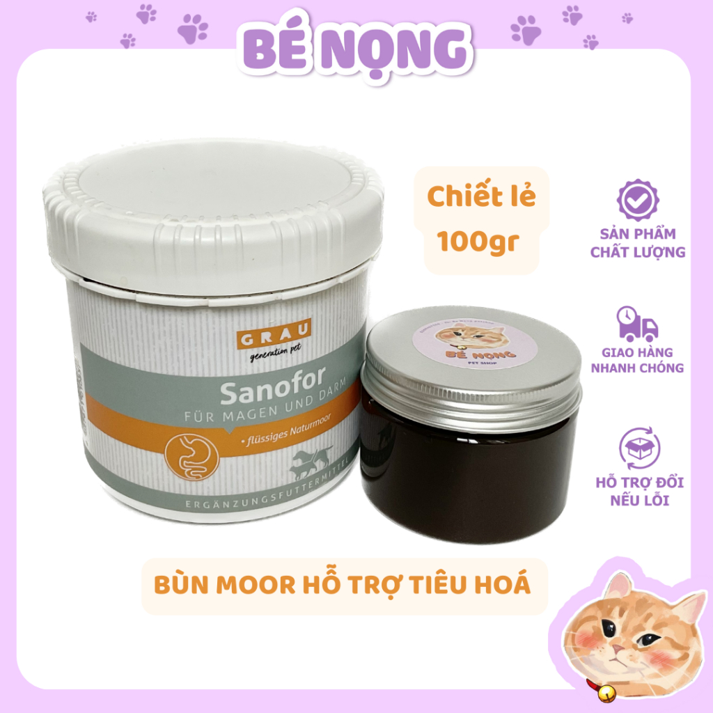 - BÙN HỖ TRỢ TIÊU HOÁ GRAU SANAFOR CHO CHÓ MÈO NHẬP ĐỨC