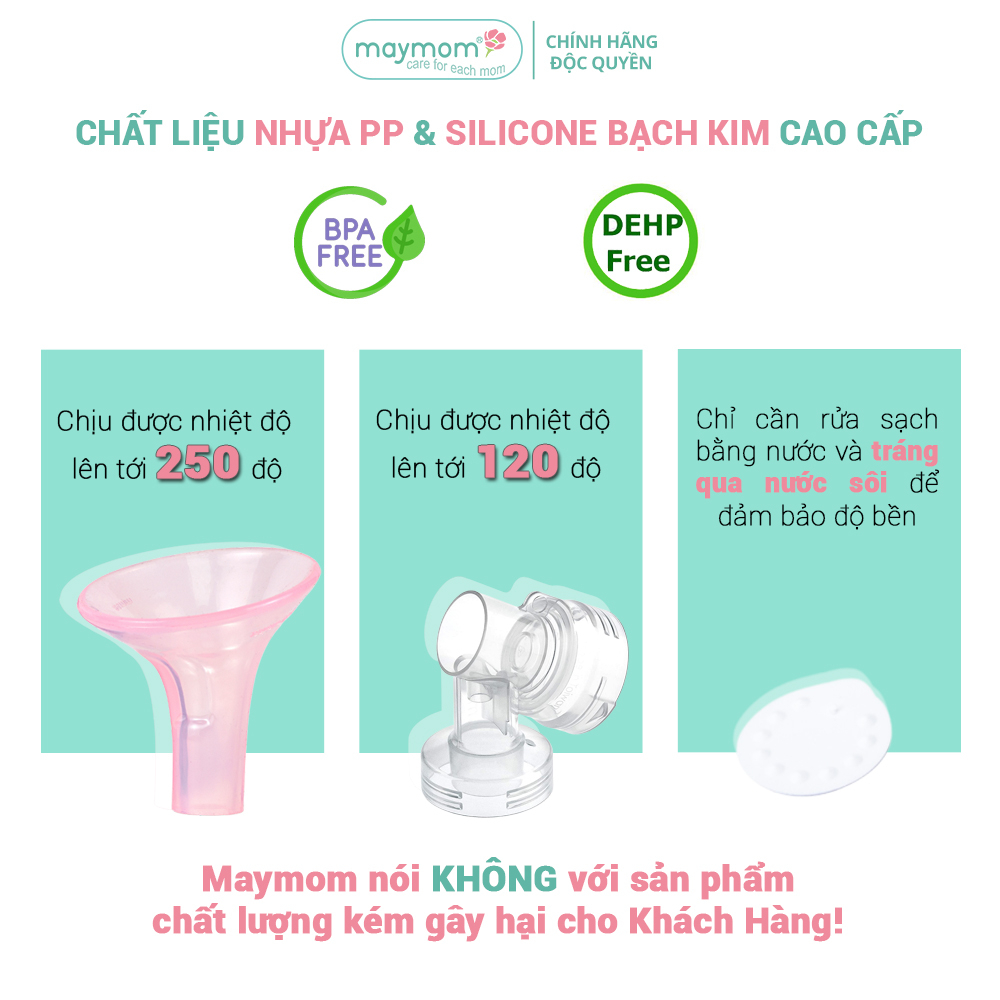 Phụ Kiện Hút Sữa Phễu Silicone Thương Hiệu Mama's Choice - Maymom, Dùng Cho Medela Pump In Style Advanced