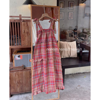 Đầm dây tầng bbd kẻ ô