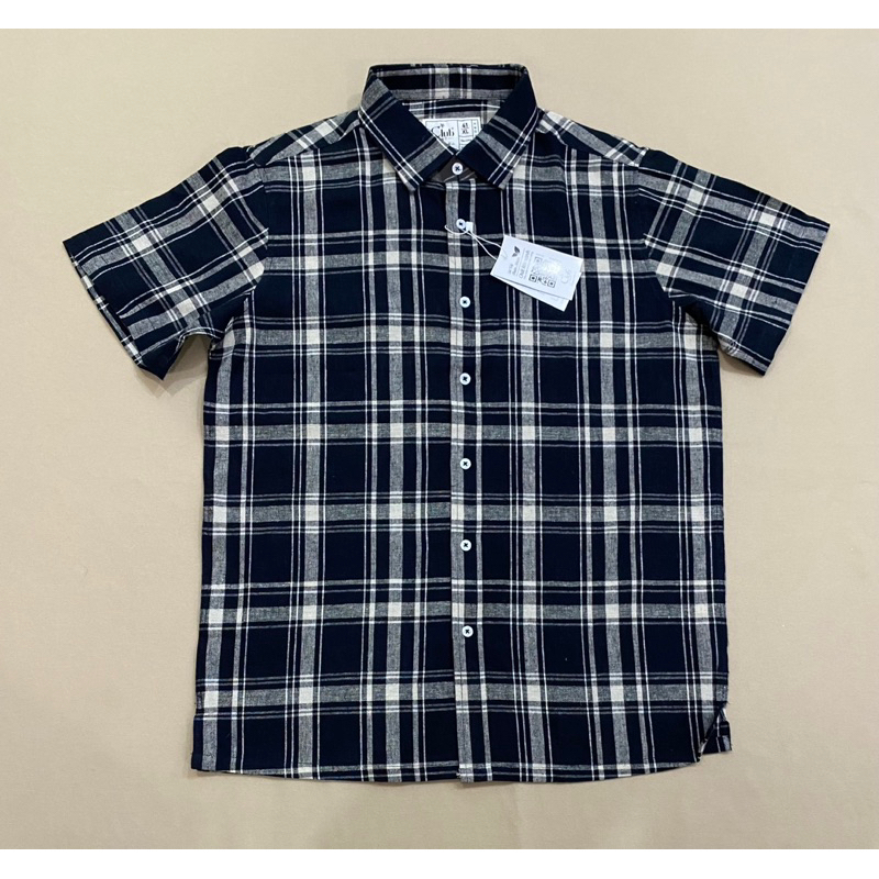 (A1763) Áo sơ mi nam tay ngắn vải linen - Thanh lý vnxk