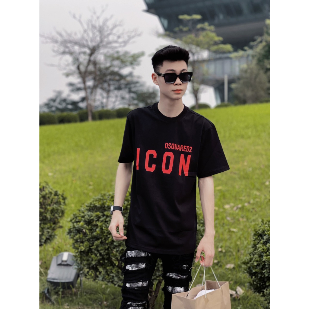 Aó phông chữ I C O N .Hàng đủ size S , M , L , XL( ẢNH THẬT TỰ CHỤP)