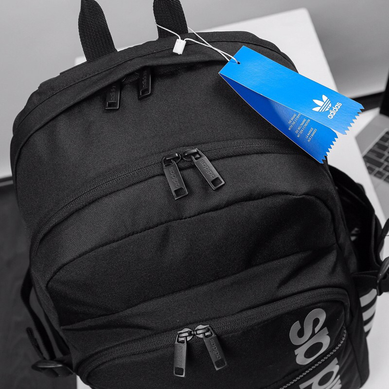 Balo DAS Originals Tongue Unisex Chất Liệu Polyester Cao Cấp Trượt Nước Nhiều Ngăn - Balo Das Thời Trang Màu Đen