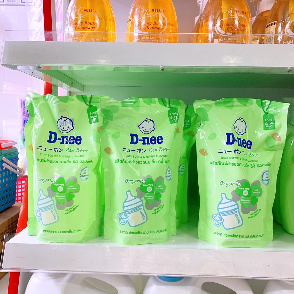 Nước rửa bình sữa Dnee Organic Chai 620ml Thái Lan