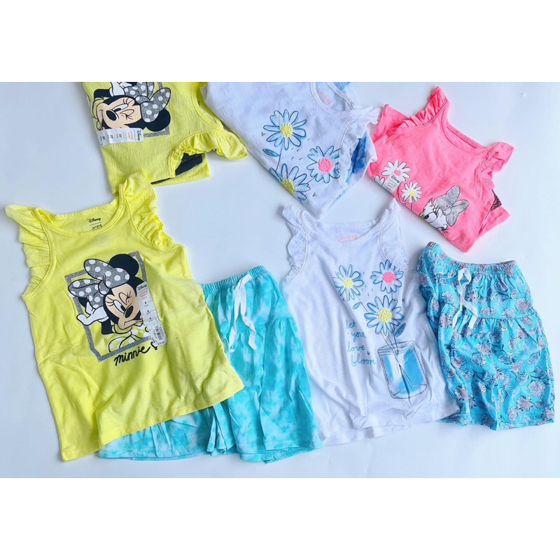 Set áo cánh tiên và chân váy có quần bên trong sz 1Y-7Y